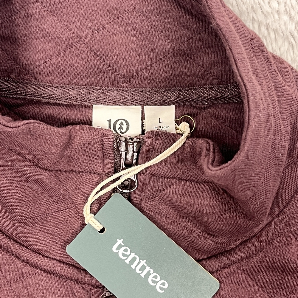 Tentree | Quilted Full Zip • Organic Cotton | Size Large | NWT - Picture 6 of 16